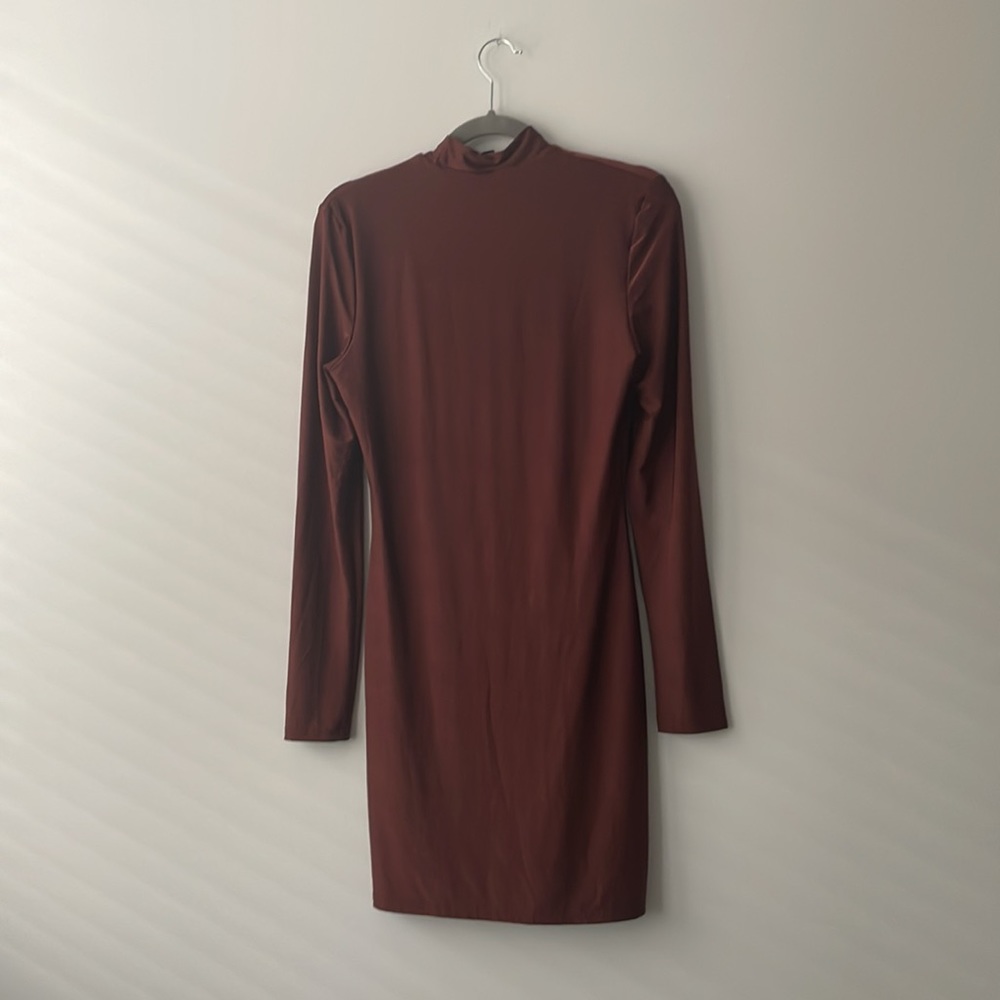 Mock Neck Bodycon Dress - Picture 7 of 7